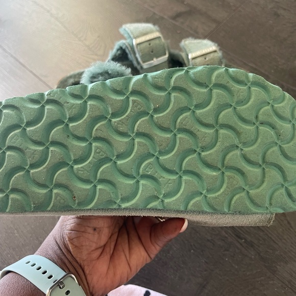 Birkenstock Soft Green Slippers - Picture 4 of 4